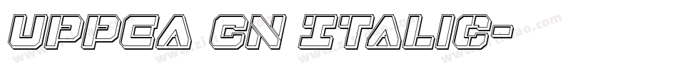 UppEa Cn Italic字体转换